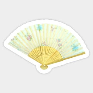 Jasmine Folding Fan Photo Sticker